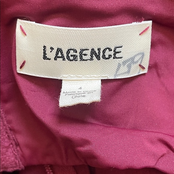 L’AGENCE Sayla Silk Gown in Dark Port Size 4 - Picture 11 of 13